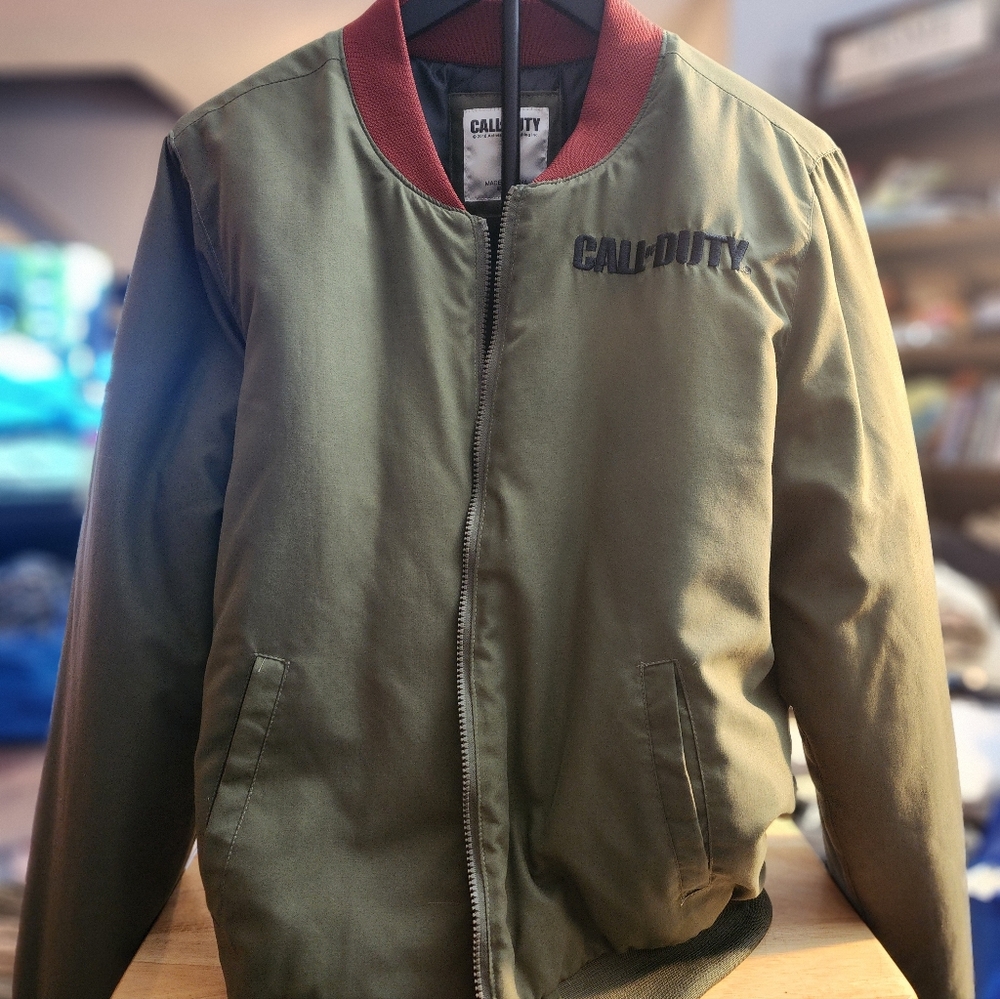 Call Of Duty Olive Green Bomber Jacket